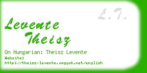 levente theisz business card